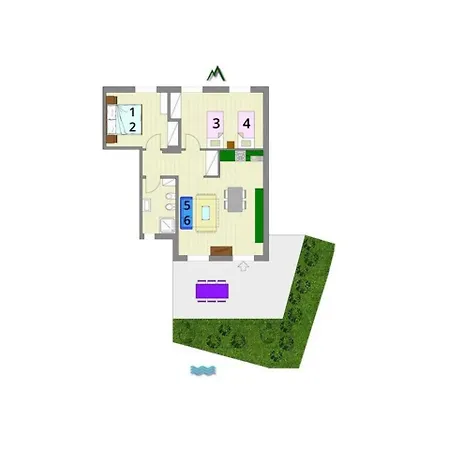 בית נופש Pool Flat Riva Faggeto *